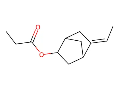 5-Ethylidenebicyclo(2.2.1)hept-2-yl propionate structure