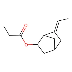 6-Ethylidenebicyclo(2.2.1)hept-2-yl propionate structure