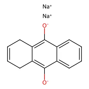 Disodium 1,4-dihydro-9,10-anthracenediol structure