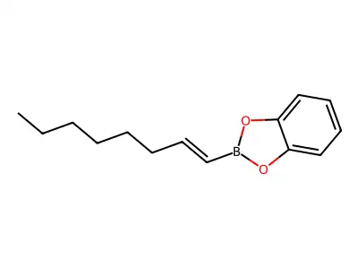 1,3,2-Benzodioxaborole, 2-(1-octenyl)- structure