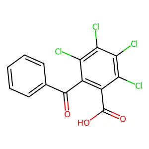 2-Benzoyl-3,4,5,6-tetrachlorobenzoic acid structure