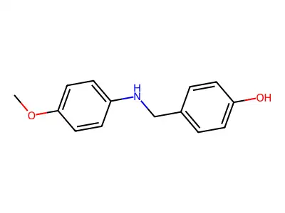 Alpha-(4-methoxyanilino)-P-cresol structure