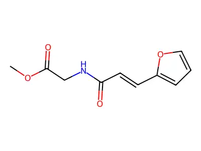 Methyl 2-[3-(furan-2-yl)prop-2-enoylamino]acetate structure