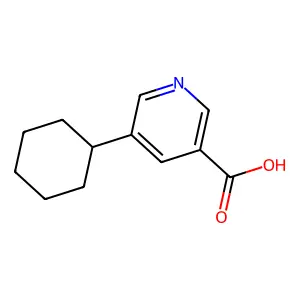 5-环己基烟酸 structure
