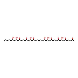 2,6,10,14,24,28,32-Hentetracontaneheptone, 8,16,18,26,34,36-hexahydroxy- structure