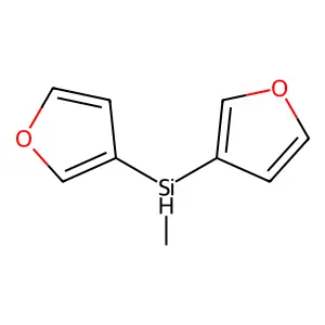 Methyl di-(3-furyl)silane structure