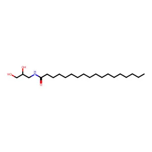N-(2,3-二羟基丙基)硬脂酰胺 structure