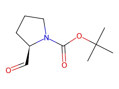 tert-butyl (2S)-2-formylpyrrolidine-1-carboxylate structure