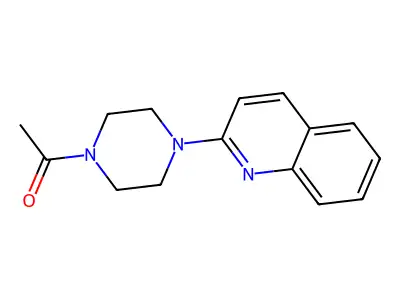 1-[4-(Quinolin-2-yl)piperazin-1-yl]ethan-1-one structure