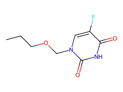 N1-propoxymethyl-5-fluorouracil structure