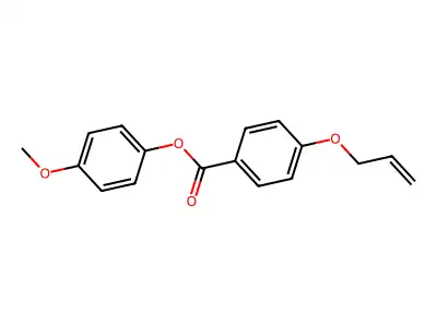 Benzoic acid, 4-(2-propenyloxy)-, 4-methoxyphenyl ester structure
