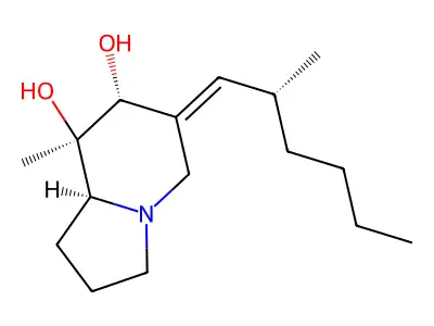 Allopumiliotoxin 267a structure