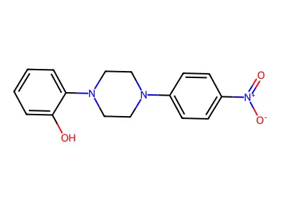 2-[4-(4-Nitrophenyl)piperazin-1-yl]phenol structure