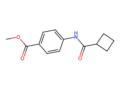 4-(Cyclobutanecarbonyl-amino)-benzoic acid methyl ester structure
