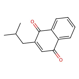 1,4-Naphthalenedione, 2-(2-methylpropyl)- structure