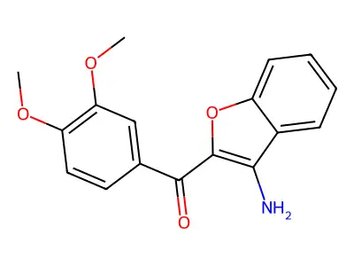 (3-Amino-1-benzofuran-2-yl)(3,4-dimethoxyphenyl)methanone structure