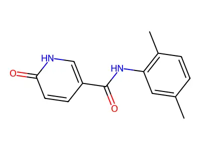 N-(2,5-dimethylphenyl)-6-oxo-1,6-dihydropyridine-3-carboxamide structure