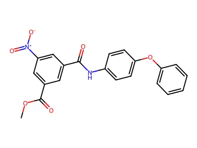 Methyl 3-nitro-5-[(4-phenoxyphenyl)carbamoyl]benzoate structure