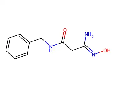 N-Benzyl-2-(N-hydroxycarbamimidoyl)-acetamide structure