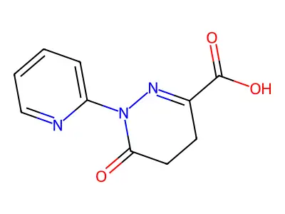 6-Oxo-1-(pyridin-2-yl)-1,4,5,6-tetrahydropyridazine-3-carboxylic acid structure