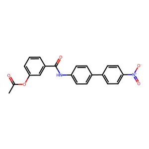3-[(4'-Nitrobiphenyl-4-yl)carbamoyl]phenyl acetate structure