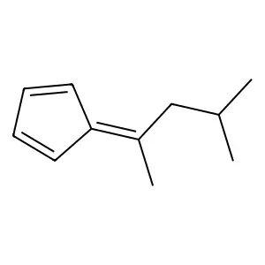 6-Methyl-6-isobutylfulvene structure