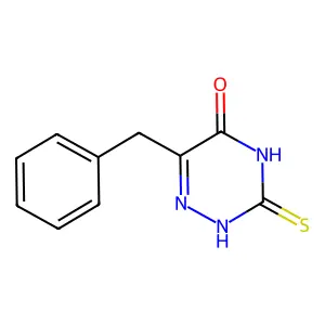 3,4-Dihydro-6-(phenylmethyl)-3-thioxo-1,2,4-triazin-5(2H)-one structure