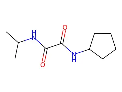 N-cyclopentyl-N'-(propan-2-yl)ethanediamide structure