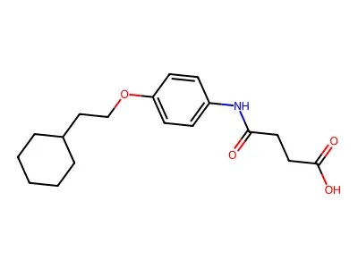 4-[4-(2-Cyclohexylethoxy)anilino]-4-oxobutanoic acid structure