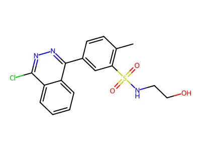 5-(4-chlorophthalazin-1-yl)-N-(2-hydroxyethyl)-2-methylbenzenesulfonamide structure