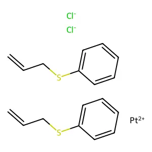 Platinum, dichlorobis((2-propenylthio)benzene)-, (SP-4-2)- structure