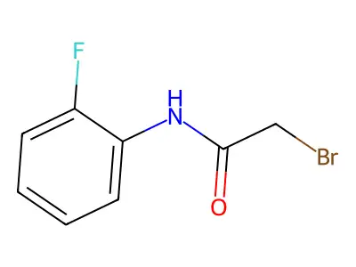 2-bromo-N-(2-fluorophenyl)acetamide structure