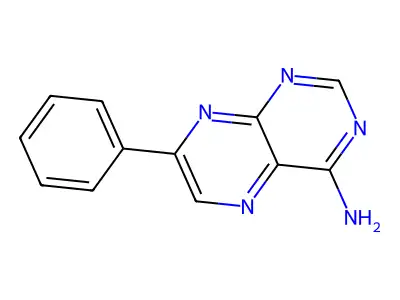 4-Pteridinamine, 7-phenyl- structure