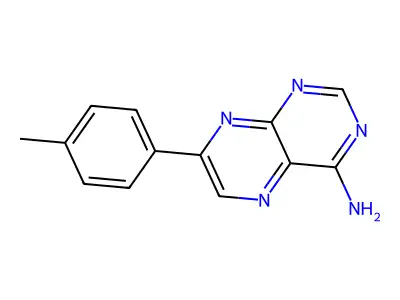 4-Pteridinamine, 7-(4-methylphenyl)- structure
