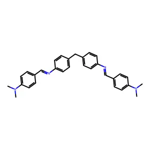 Benzenamine, 4,4'-methylenebis[N-[[4-(dimethylamino)phenyl]methylene]- structure