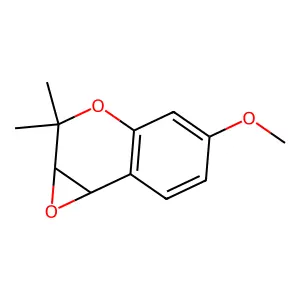 2H-Oxireno(c)(1)benzopyran, 1a,7b-dihydro-5-methoxy-2,2-dimethyl- structure