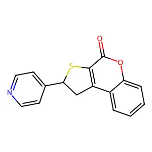2-(4-Pyridinyl)-1,2-dihydro-4H-thieno[2,3-c]chromen-4-one structure