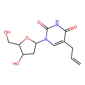 5-(2-Propenyl)-2'-deoxyuridine structure