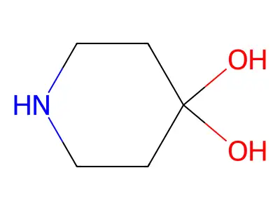 Piperidine-4,4-diol structure