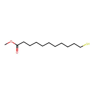 Methyl 11-mercaptoundecanoate structure