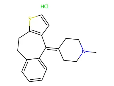 Pizotyline hydrochloride structure