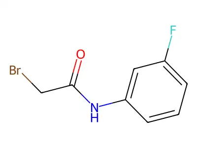 2-bromo-N-(3-fluorophenyl)acetamide structure