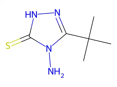 4-amino-5-tert-butyl-4H-1,2,4-triazole-3-thiol structure