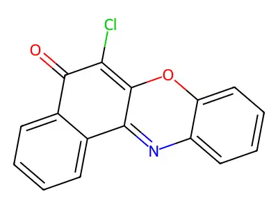 6-chloro-5H-benzo[a]phenoxazin-5-one structure