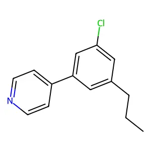 4-(3-Chloro-5-propylphenyl)pyridine structure