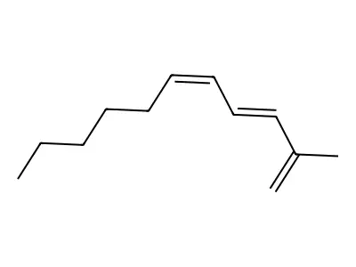 2-Methylundeca-1,3,5-triene structure