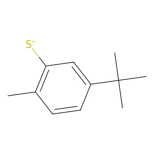 5-Tert-butyl-2-methylbenzenethiolate structure
