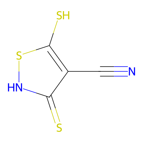 3,5-Dimercaptoisothiazole-4-carbonitrile structure