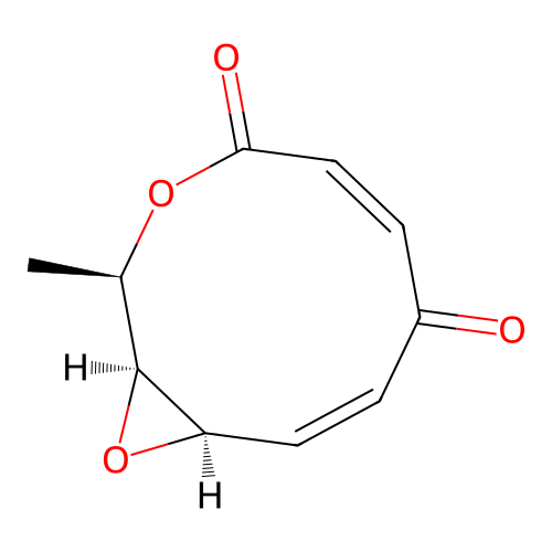(1S,2R,5Z,8Z,10R)-2-methyl-3,11-dioxabicyclo[8.1.0]undeca-5,8-diene-4,7-dione structure