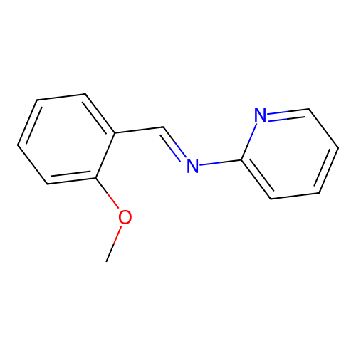 N-(2-methoxybenzylidene)-2-pyridinamine structure